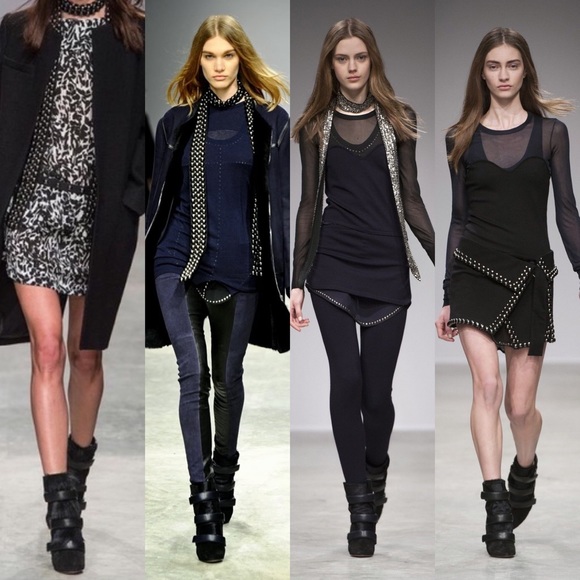 Isabel Marant Runway Scarlet Black Boots 38 - Picture 2 of 16